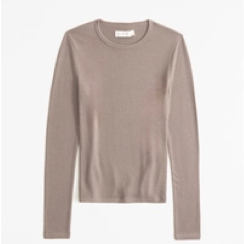 Abercrombie Long-Sleeve Cozy Cloud Knit Tuckable Crew Top